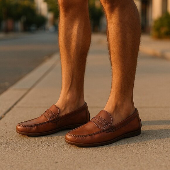 COLE HAAN COUNTRY Pinch Grand Penny Loafers 8.5 Mocassins Vibram Driving Shoes